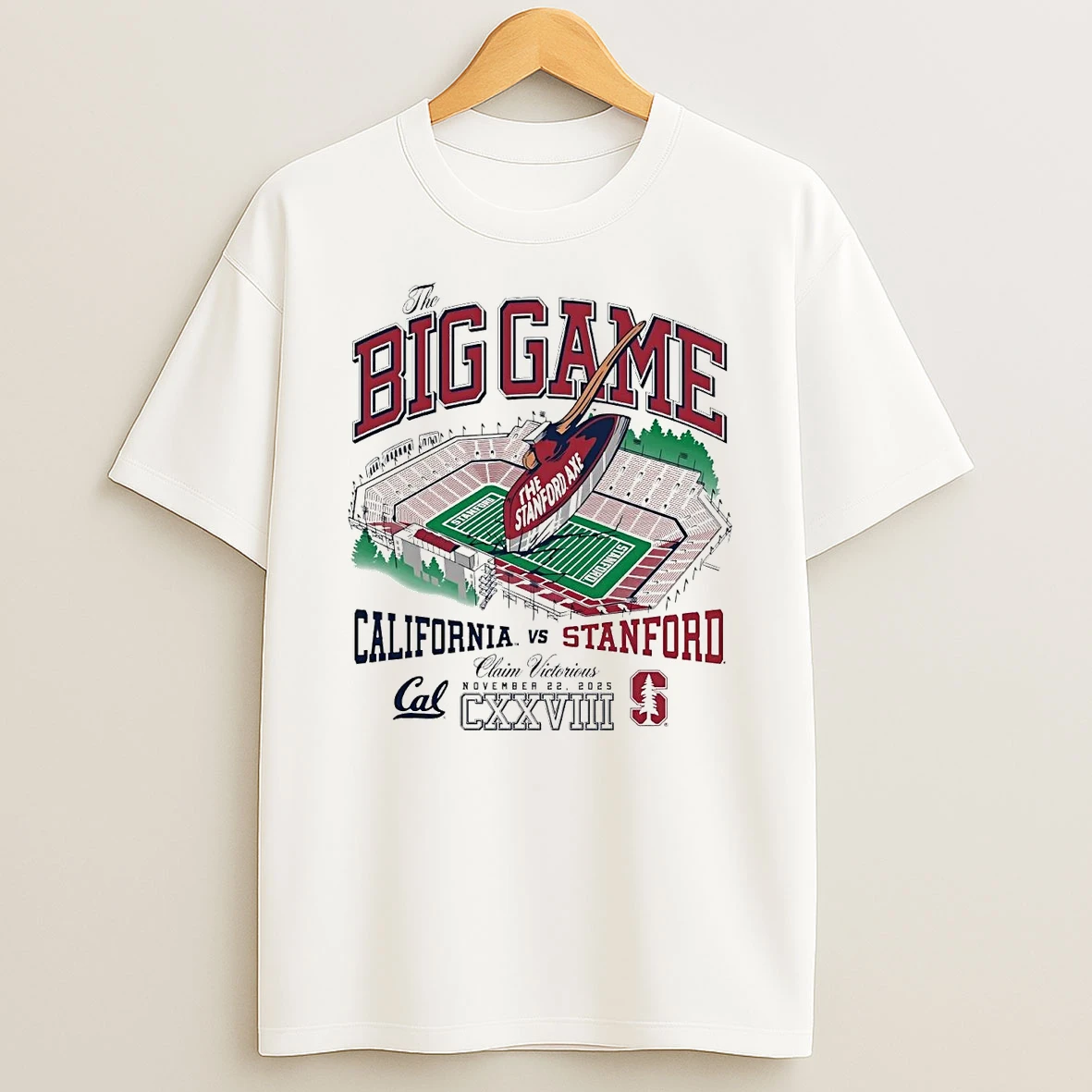 California Golden Bears Vs Stanford Cardinal The Big Game 2025 Shirts