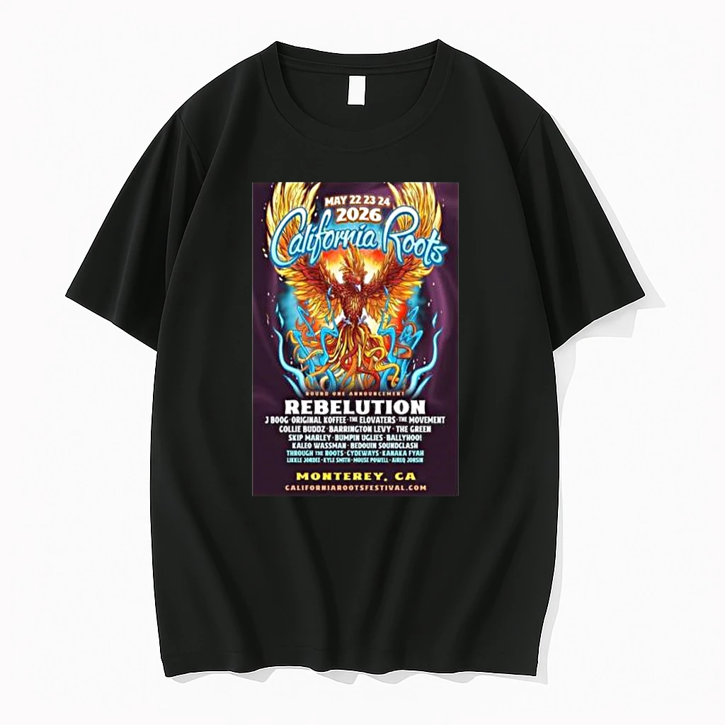 California Roots Monterey Ca May 22 24 2026 Tour Shirts