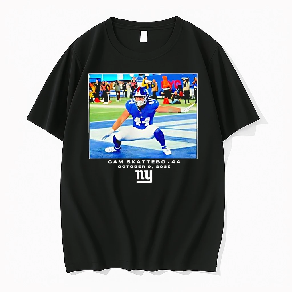 Cam Skattebo New York Giants 2025 Nfl Draft Graphic Shirts