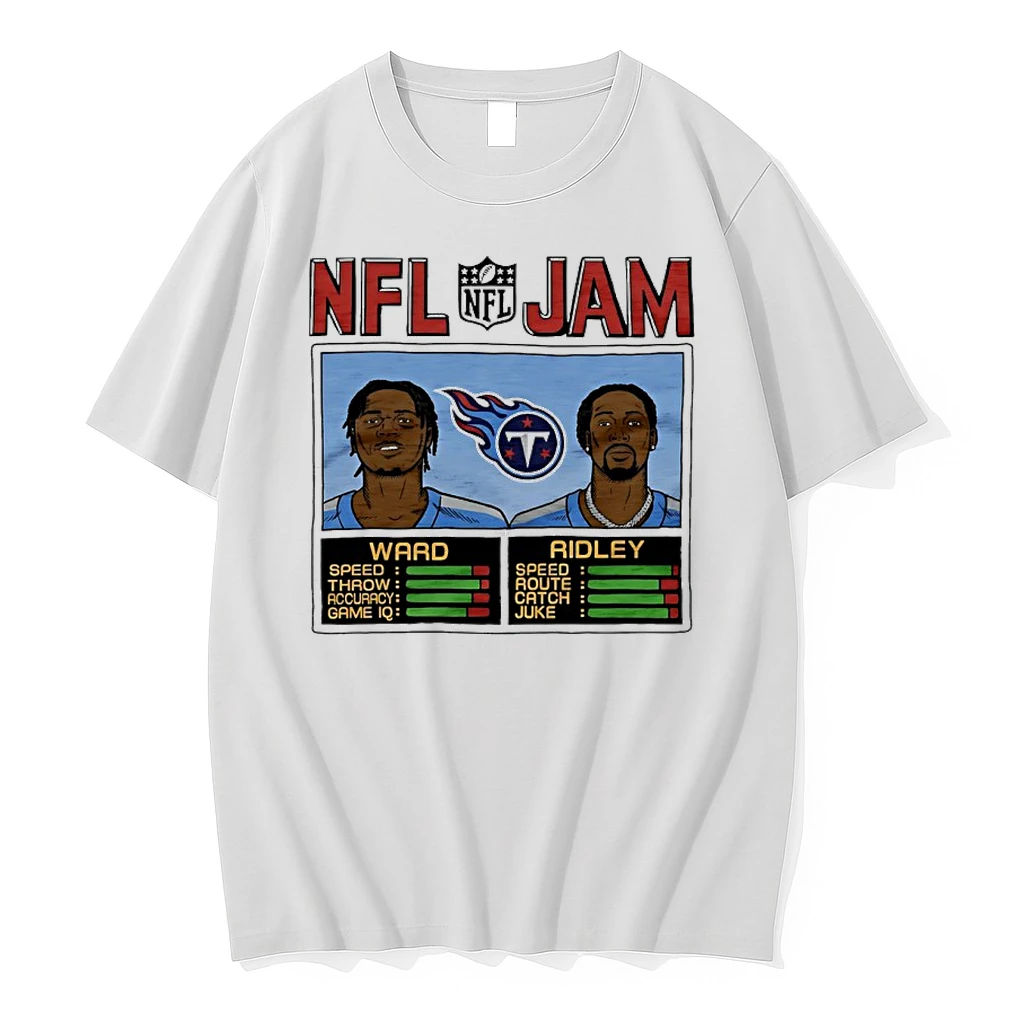 Cam Ward And Calvin Ridley Nfl Jam Tennessee Titans Shirts