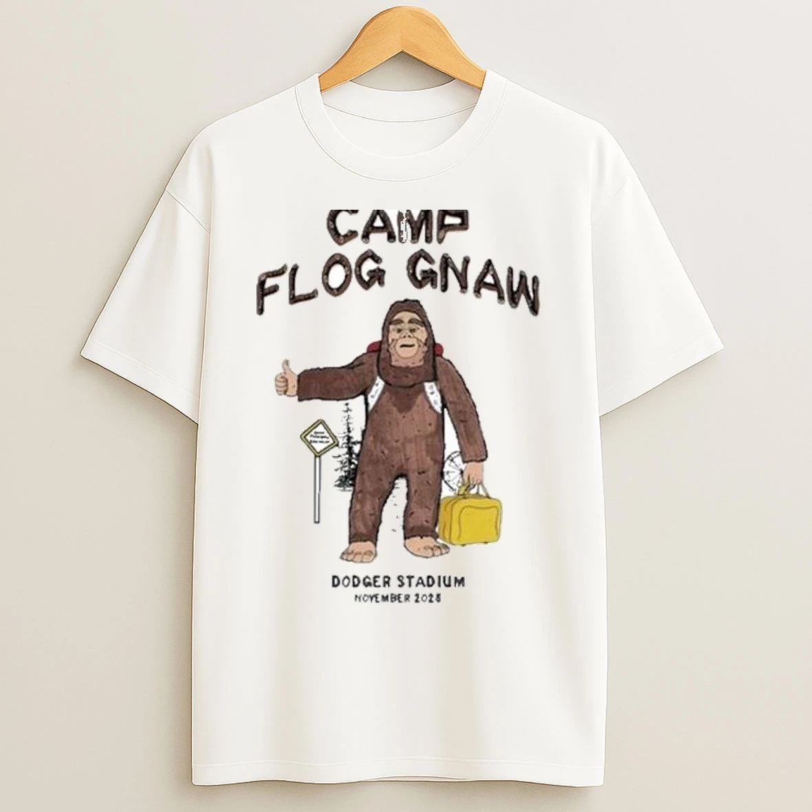 Camp Flog Gnaw Dodger Stadium Los Angeles November 15 16 2025 Event Circle White T Shirts