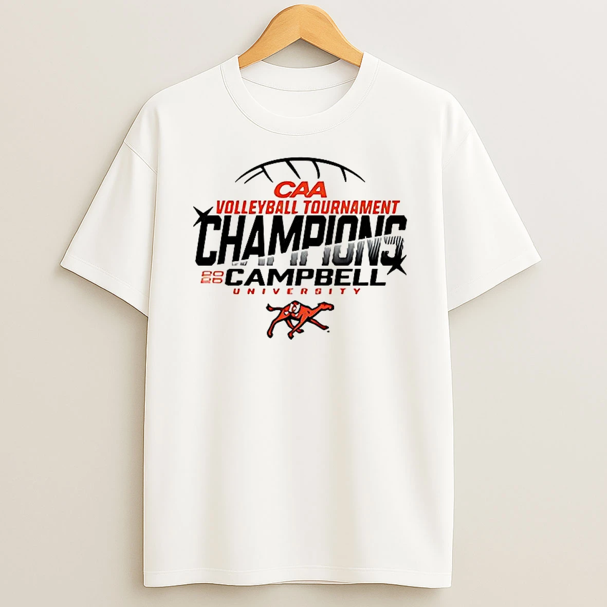Campbell Volleyball Caa Champions University 2025 Shirts