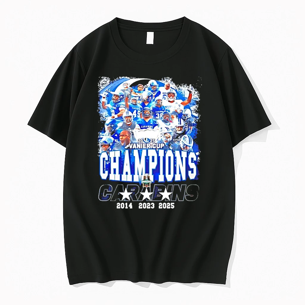 Cana Dian Football 2025 Vanier Cup Champions 3 Time Shirts