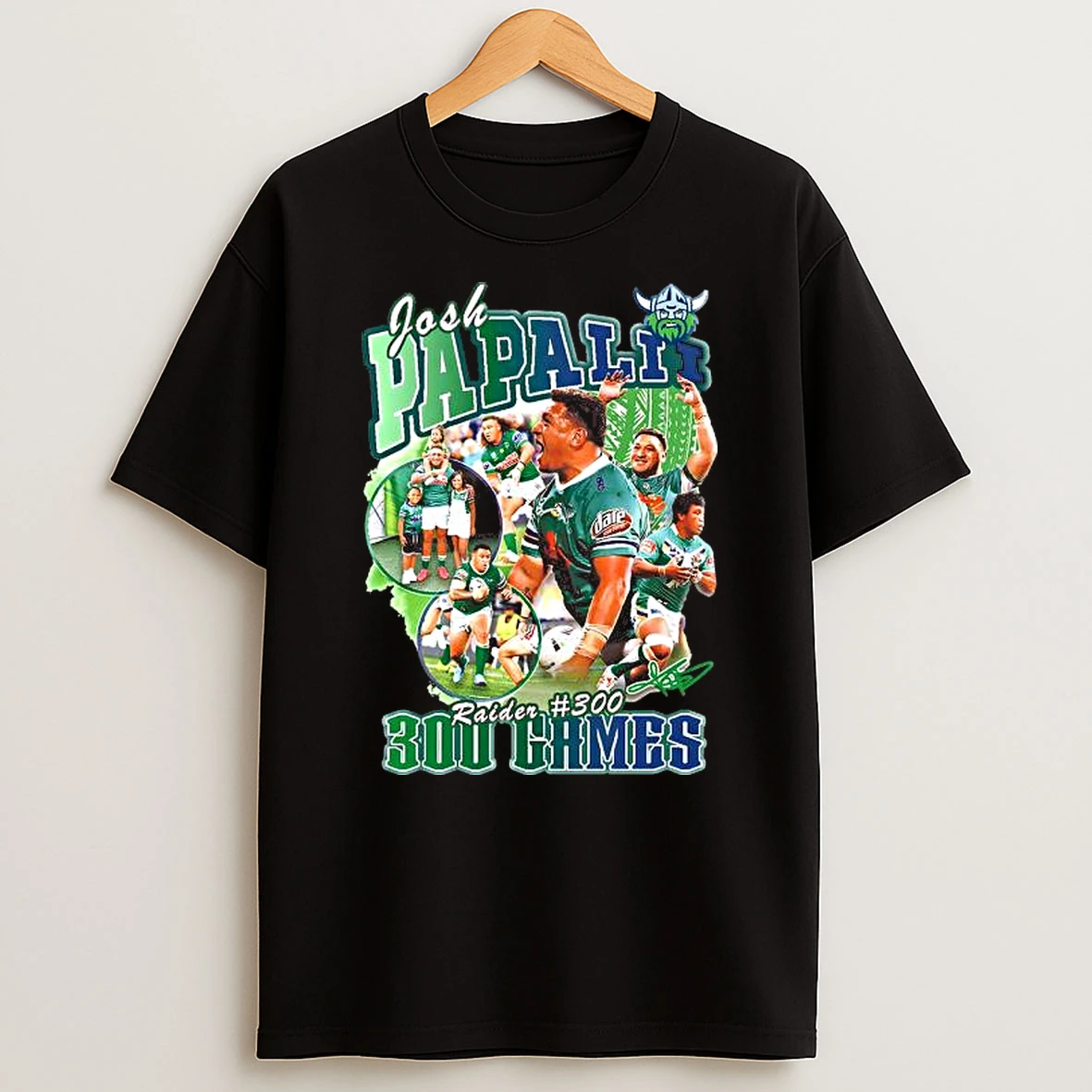 Canberra Raiders Josh Papalii 300 Shirts