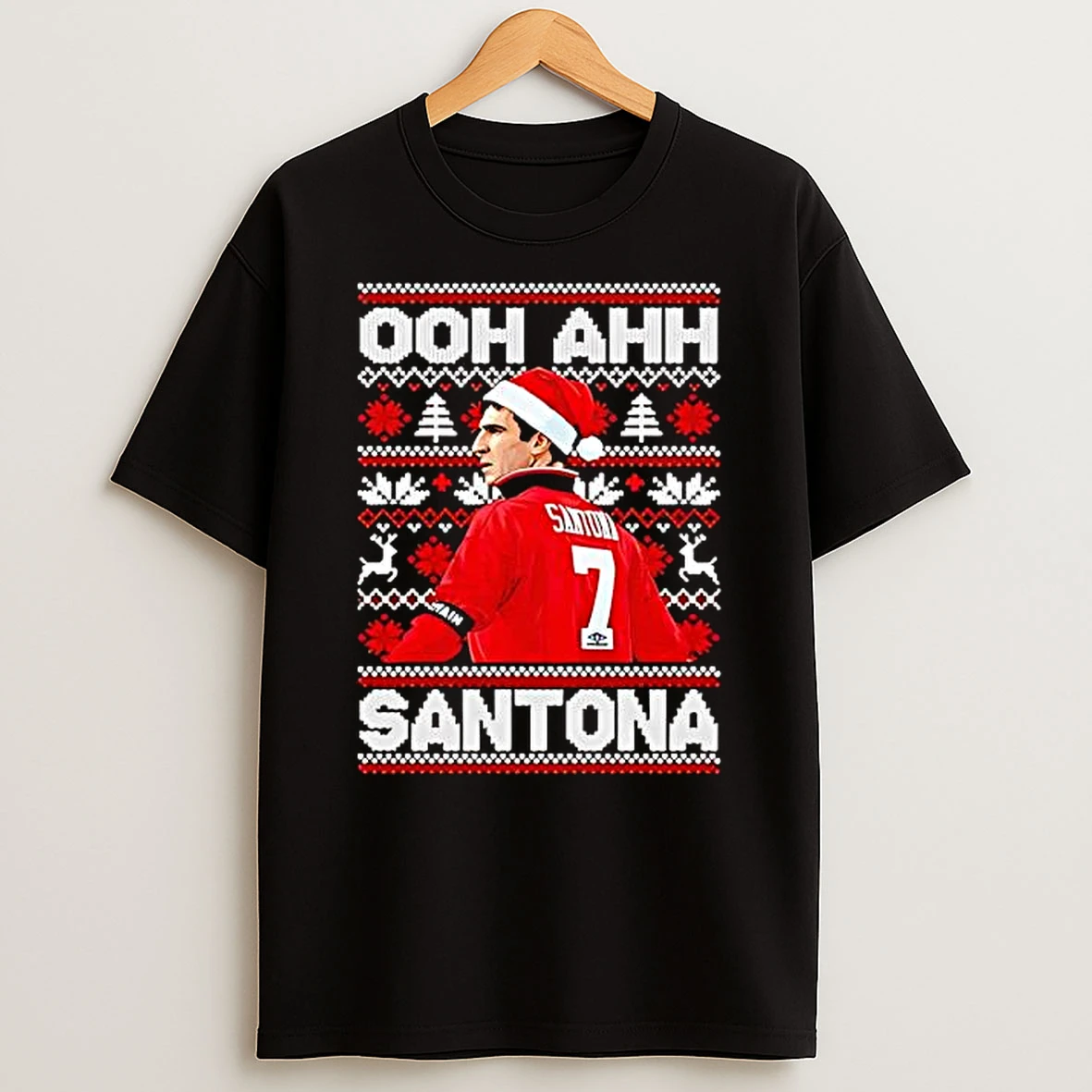 Cantona Christmas Ooh Ahh Cantona Ugly Christmas Shirts