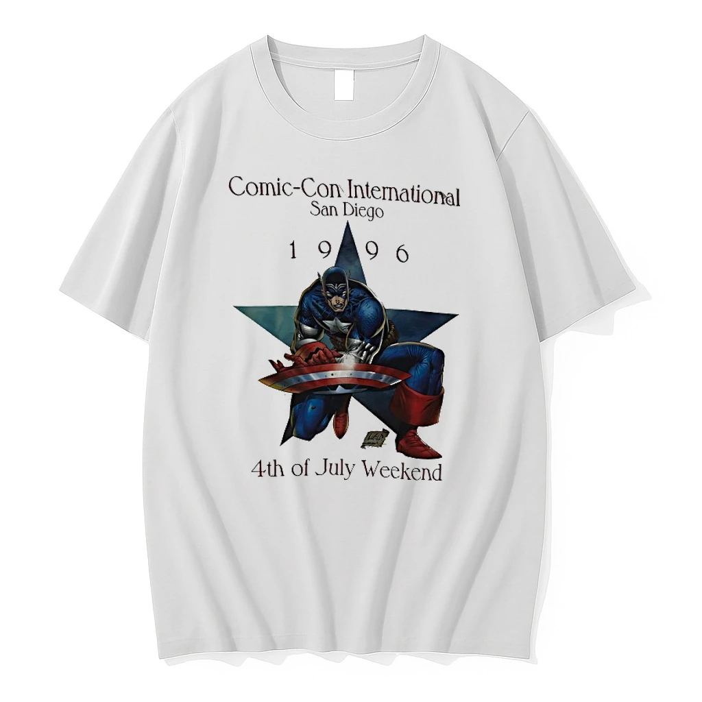 Captain America Comic Con International San Diego 1996 Vintage Shirts