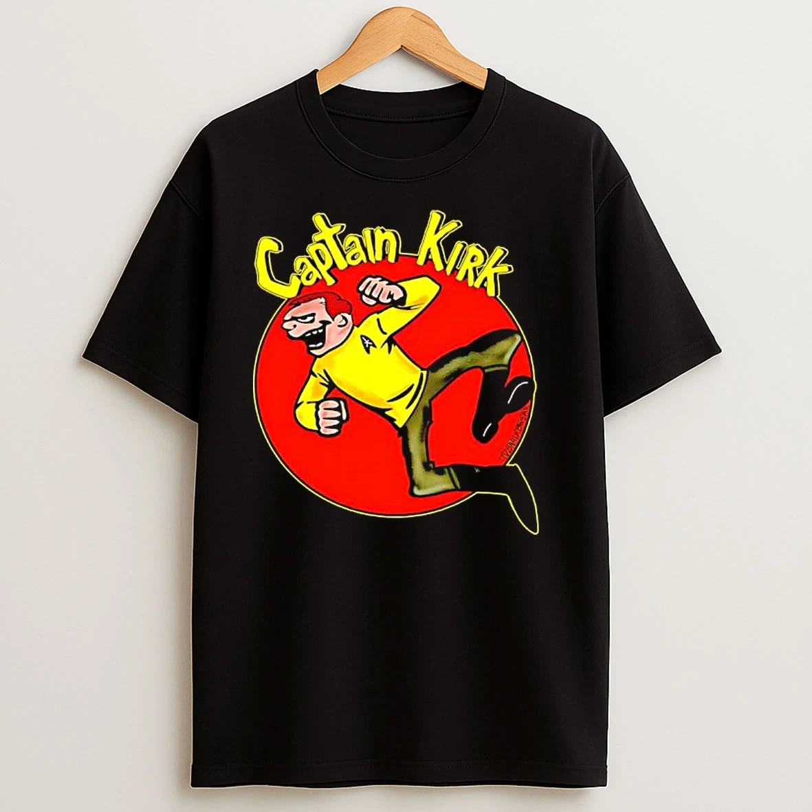 Captain Kirk Star Trek Kirk Fu Graphic T Shirts