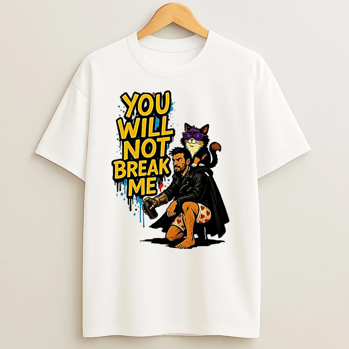 Carl And Donut Cat Dungeon Crawler Carl You Will Not Break Me Graffiti T Shirts