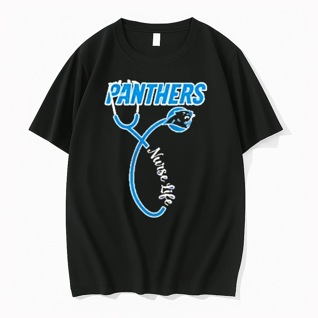 Carolina Panthers X Nurse Life Its A Work Of Heart Shirts