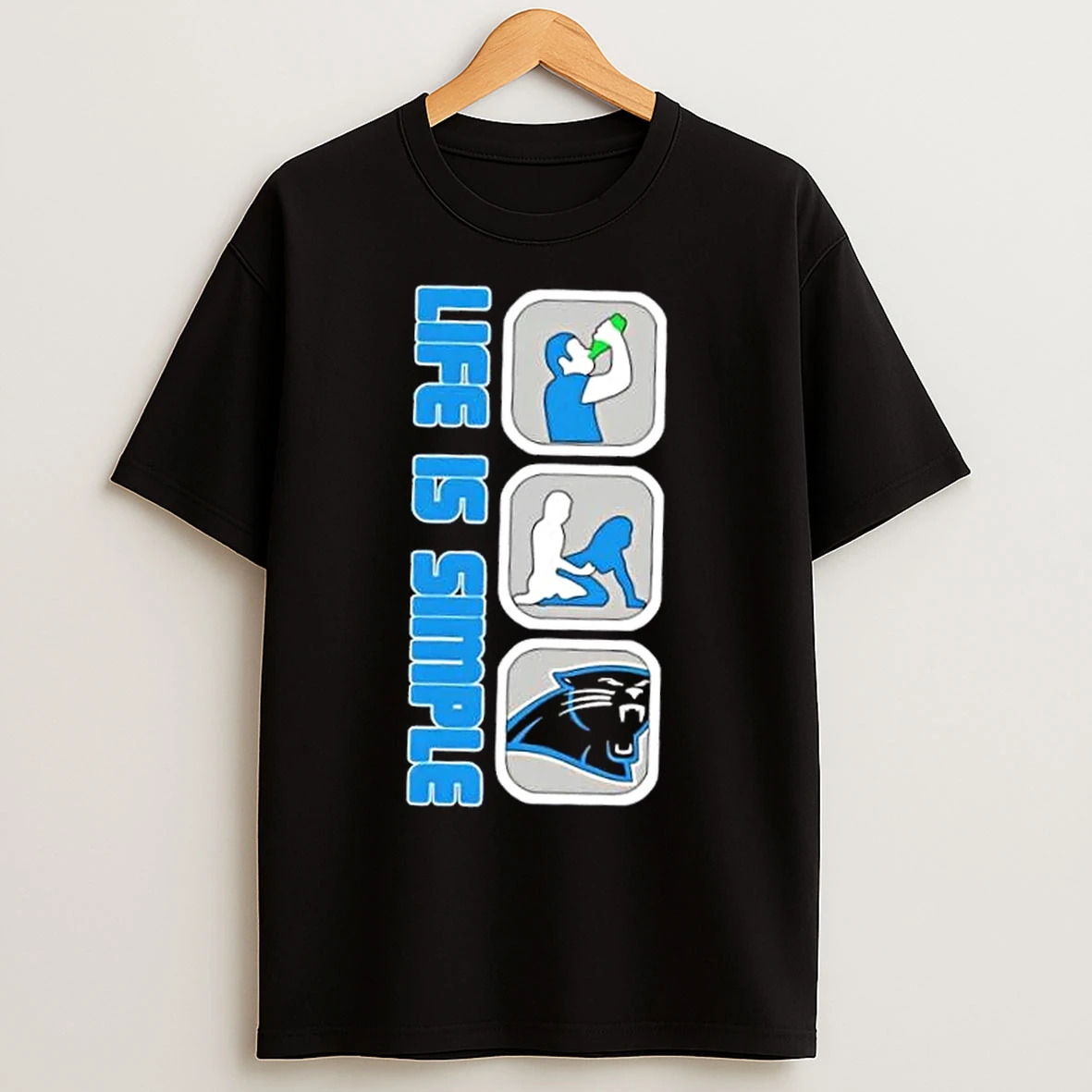 Carolina Panthers Football Life Is Simple T Shirts
