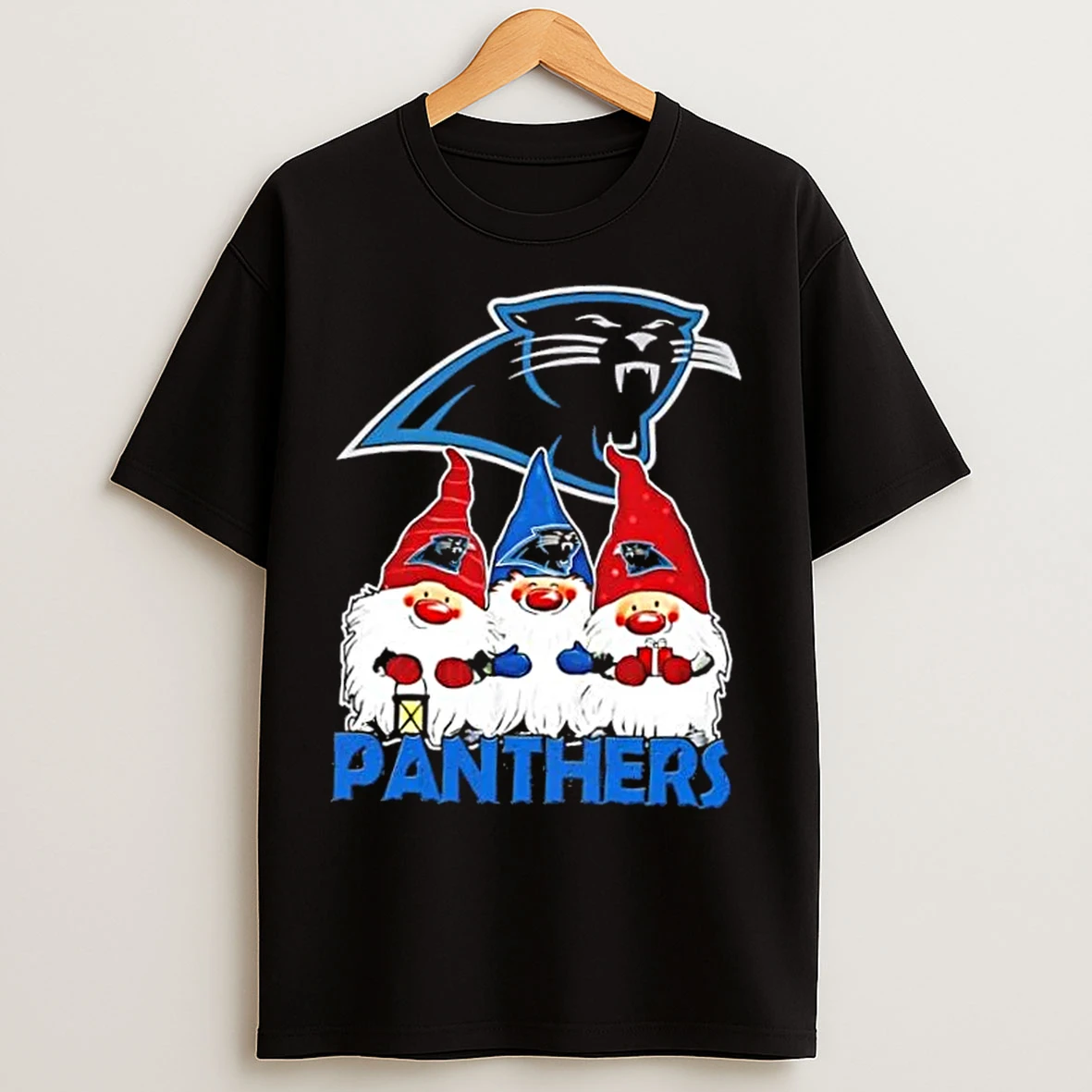 Carolina Panthers X Gnomes Xmas Christmas T Shirts