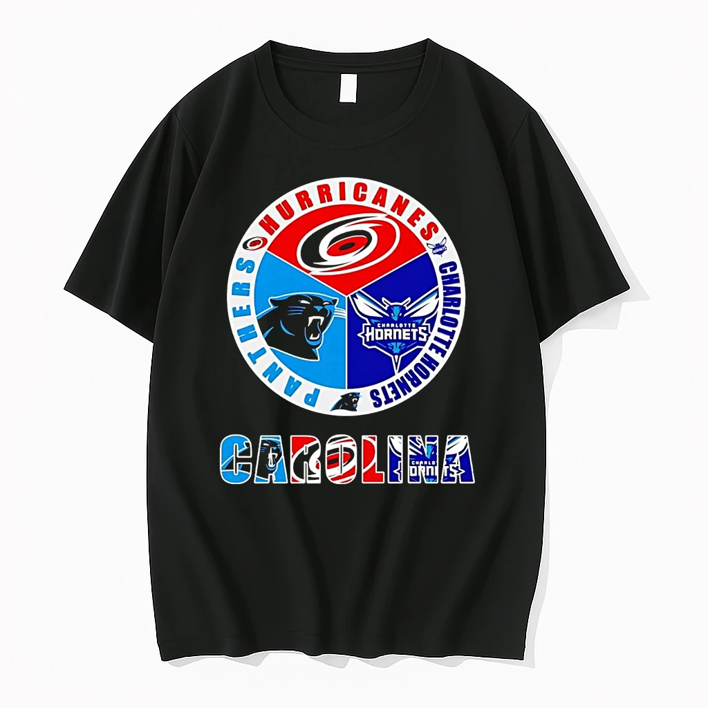 Carolina Sports Teams Logo Hurricanes Charlotte Hornets Panthers Shirts
