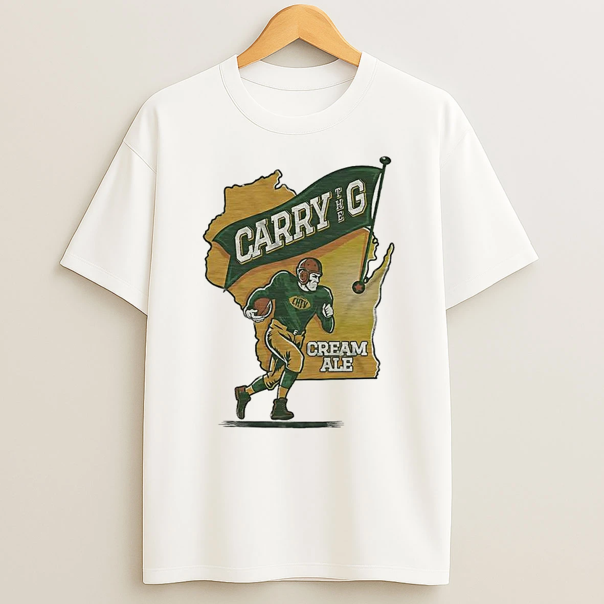 Carry The G 2025 Cream Ale Gathering Place Brewing Company Green Bay Packers Fans Shirts