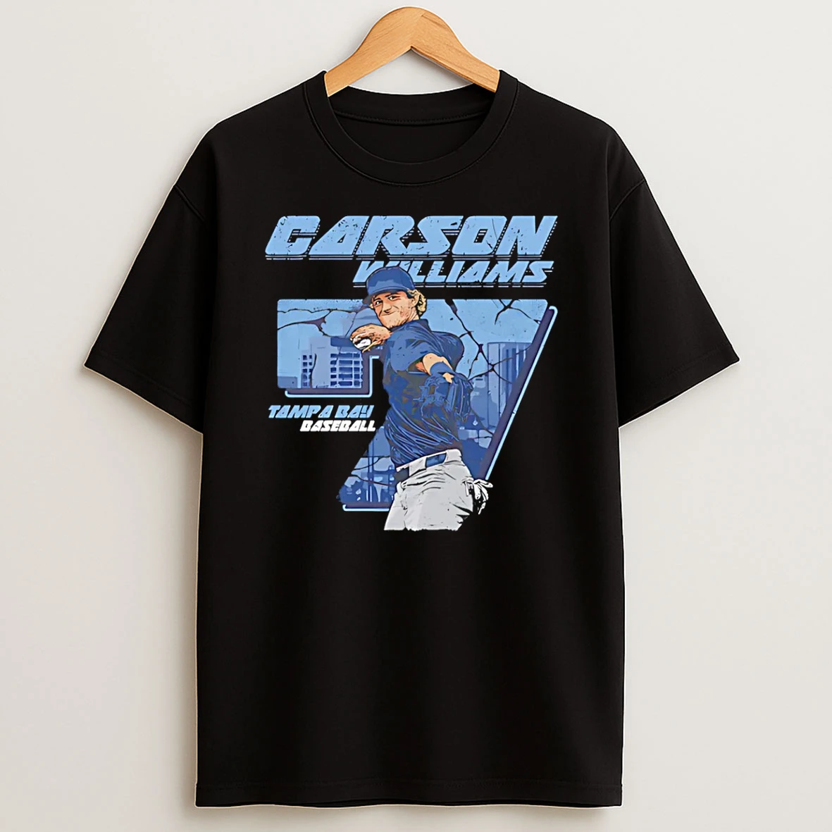 Carson Williams Tampa Bay Rays Player Number Art Shirts