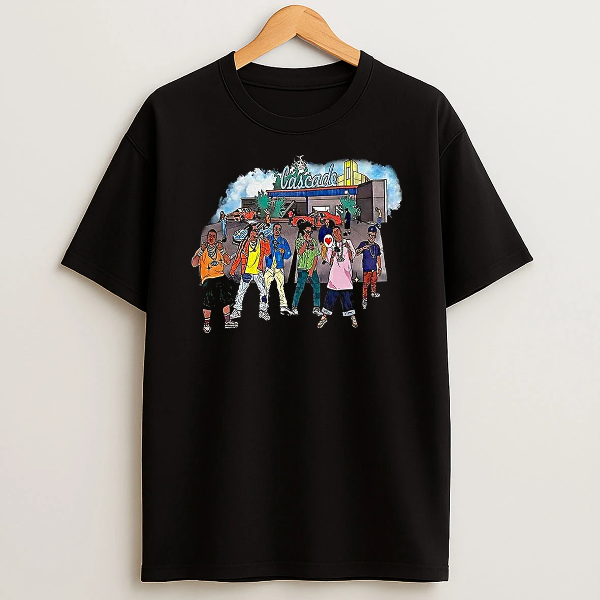Cascade Hip Hop Enthusiasts Cartoon Shirts