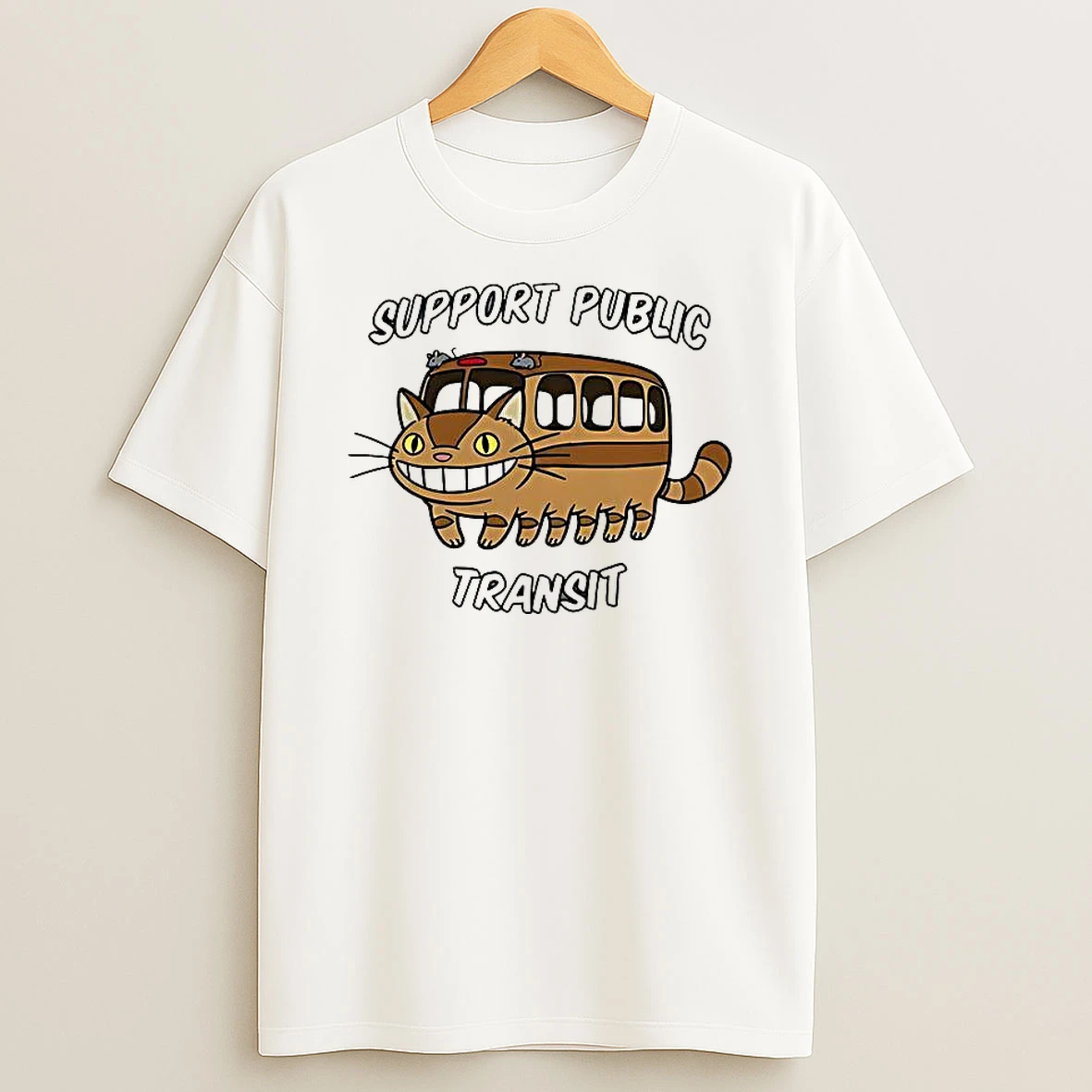 Cat Bus Support Public Transit Shirts
