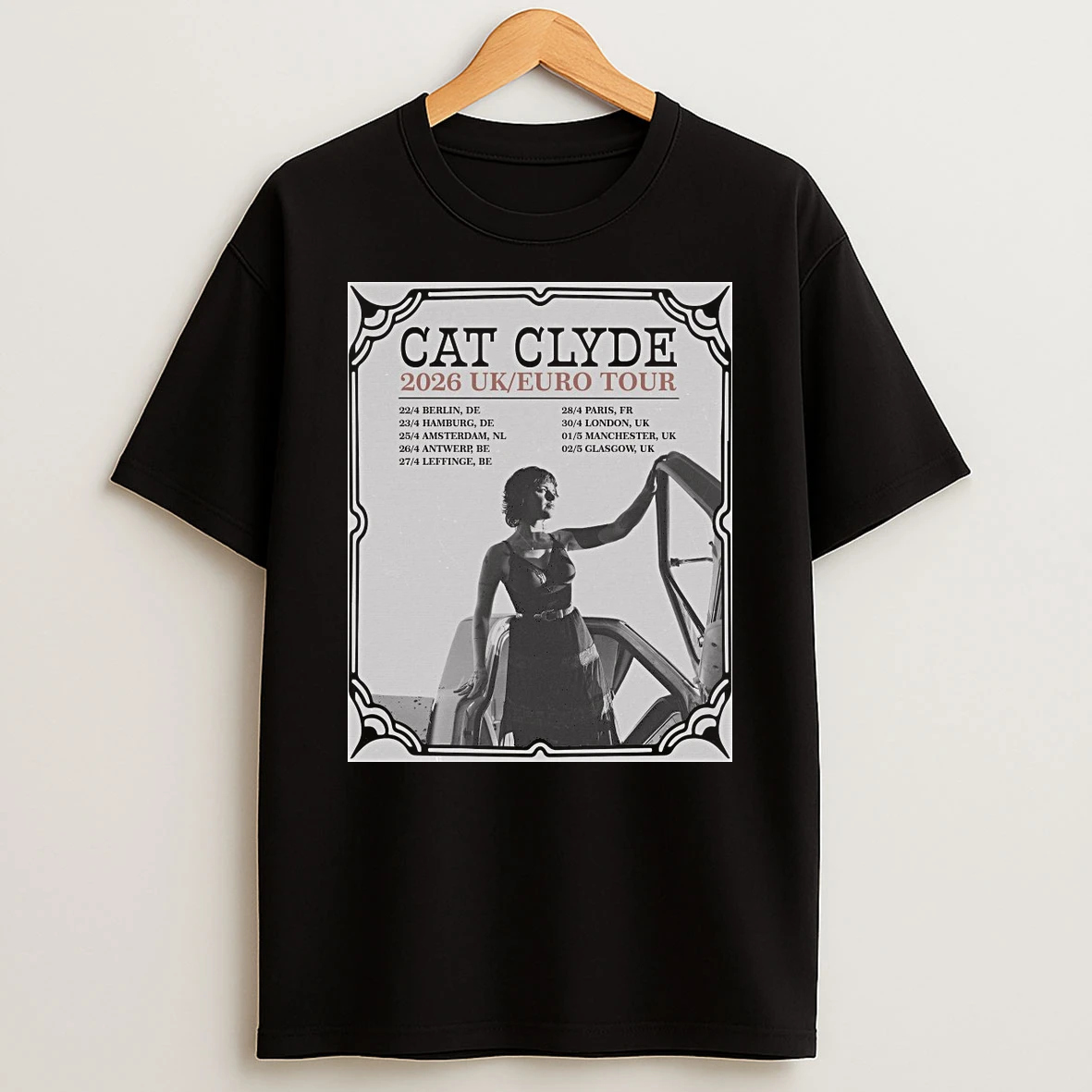 Cat Clyde 2026 Uk Eu Tour 22 4 Berlin De 23 4 Hamburg De Amsterdam Nl Shirts