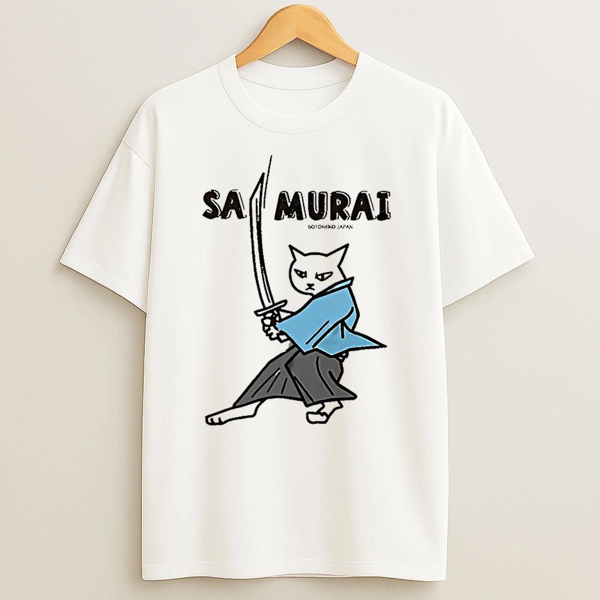 Cat Samurai Botoneko Japan Shirts