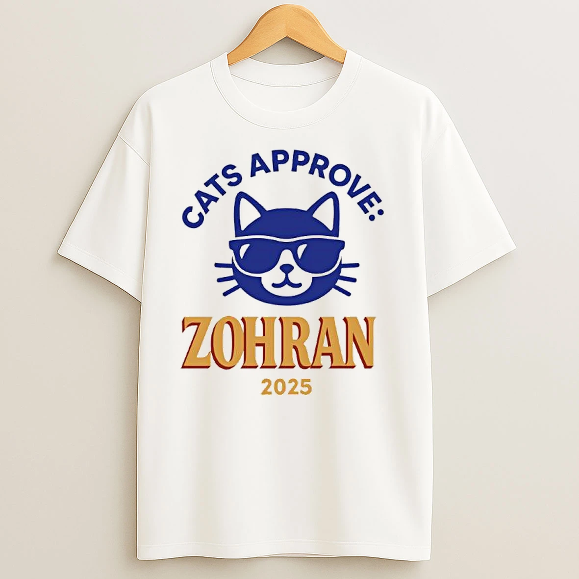 Cat Approve Zohran Mamdani 2025 T Shirts