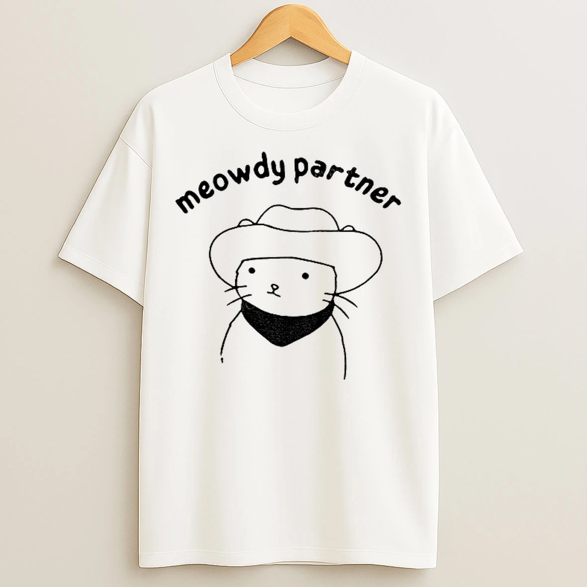 Cat Companion Meowdy Partner Meme T Shirts