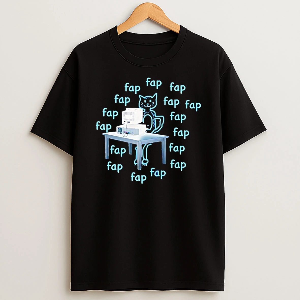 Cat Fap Fap Fap Cat Working With Computer Shirts