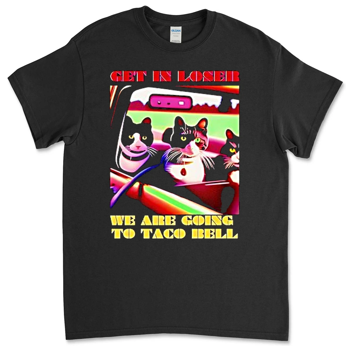 Cat Get In Loser Were Going To Taco Bell Premium Shirt Sweater
