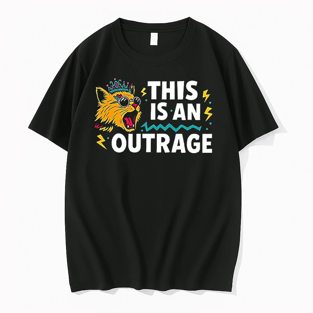 Cat This Is An Outrage Shirts
