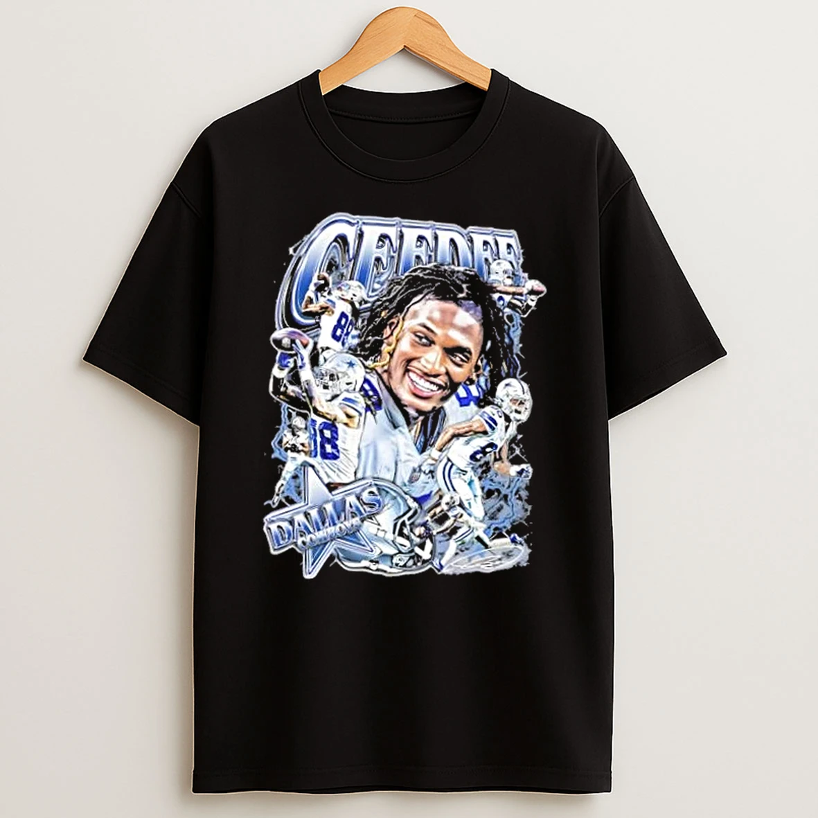 Ceedee Lamb 88 Dallas Cowboys Football Graphic Shirts
