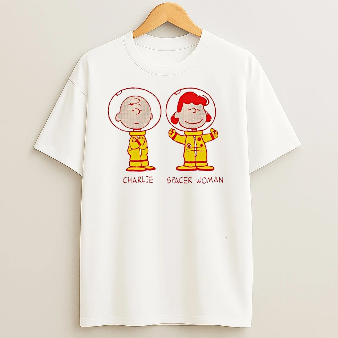 Charlie Brown And Lucy The Peanuts Spacer Woman Shirts