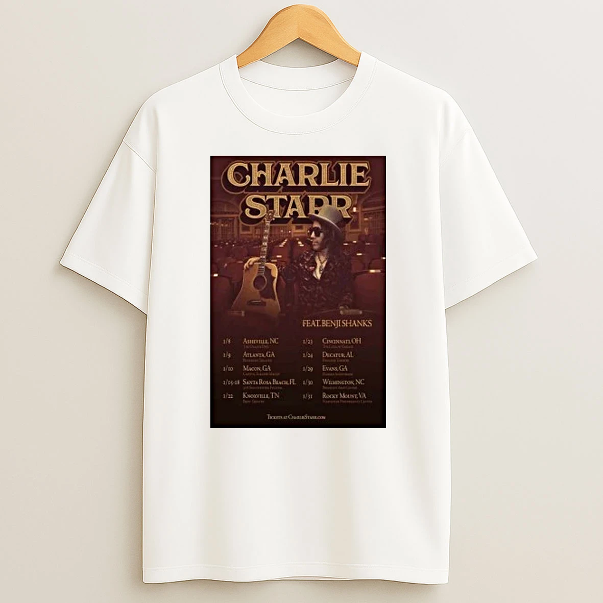 Charlie Starr Tour Acoustic 2026 Shirts