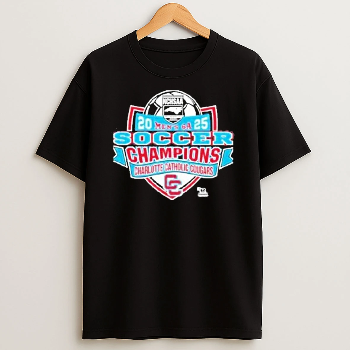Charlotte Catholic Cougars Nchsaa Mens 6a 2025 Soccer Division Champions Shirts