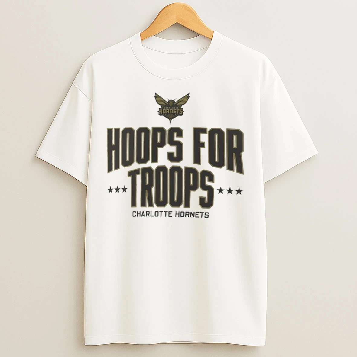 Charlotte Hornets Hoops For Troops T Shirts
