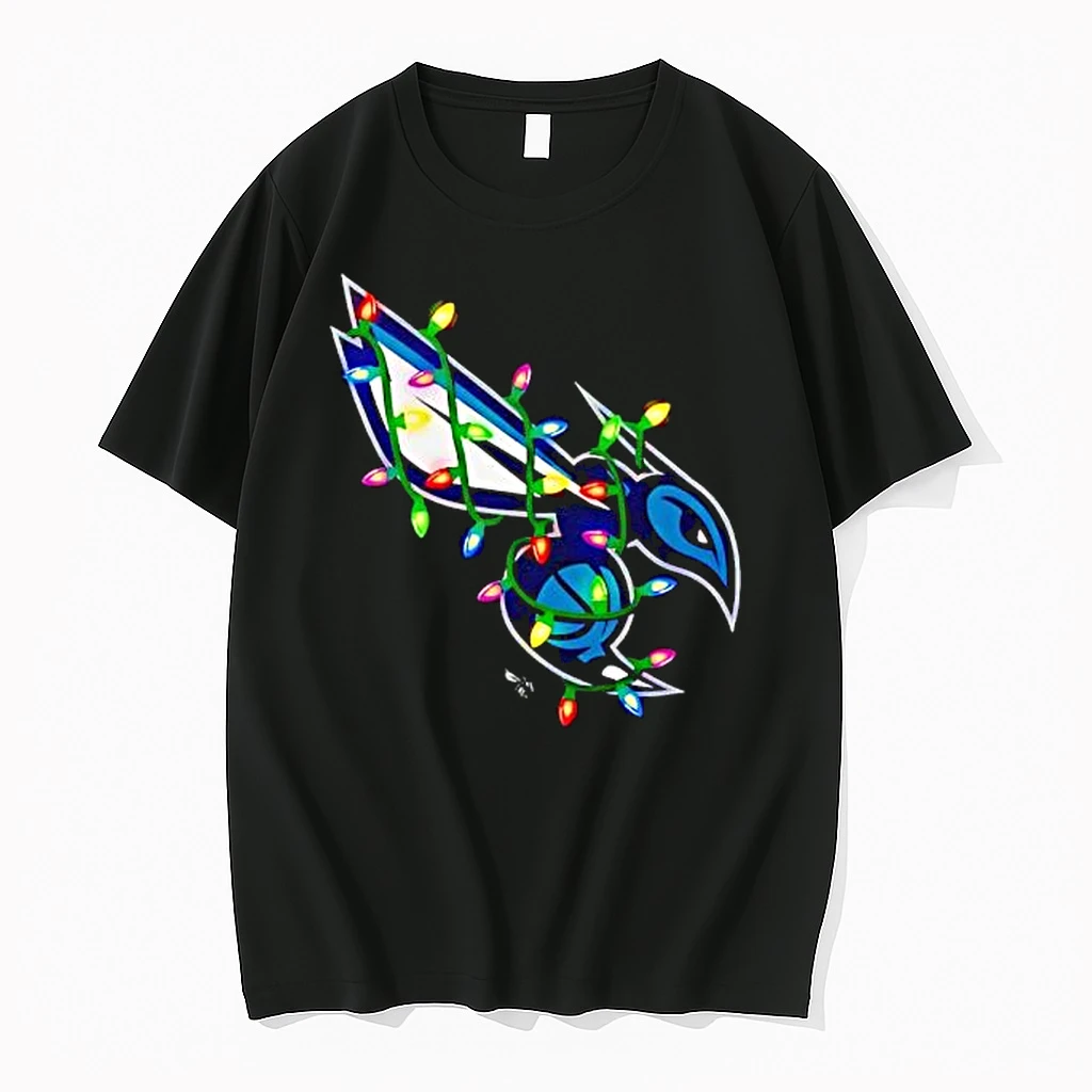 Charlotte Hornets Logo Lights Merry Christmas Shirts