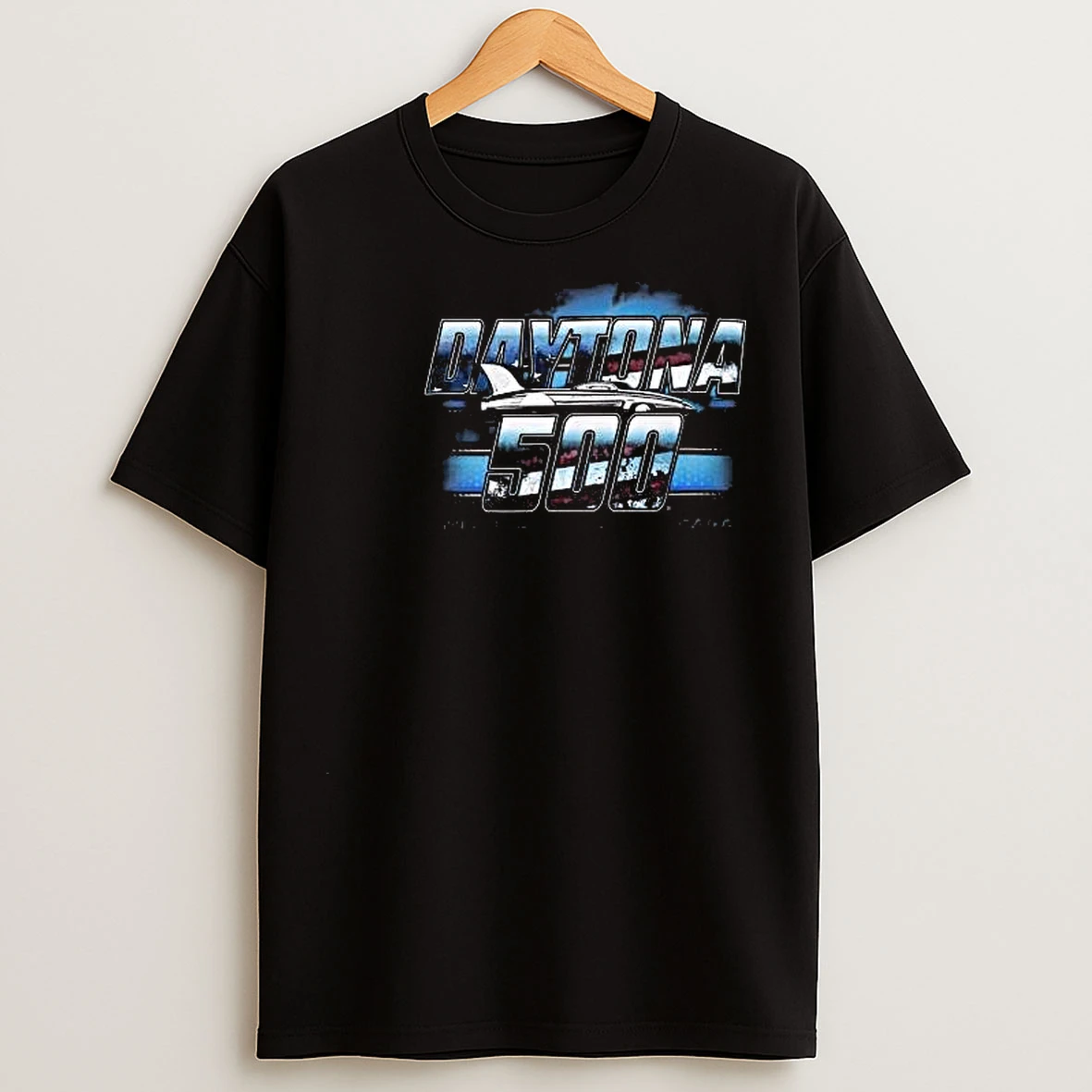 Checkered Flag Sports Daytona International Speedway 2026 Daytona 500 The Great American Race Circle Black T Shirts