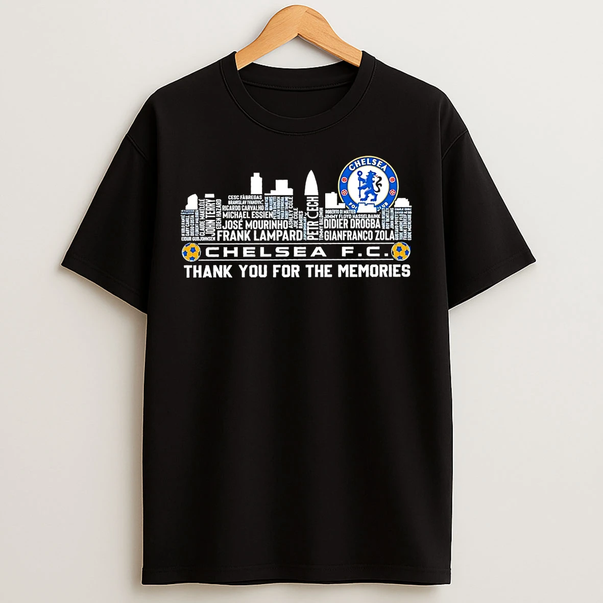 Chelsea Fc Players Names Skyline Thank You For The Memories T Shirts