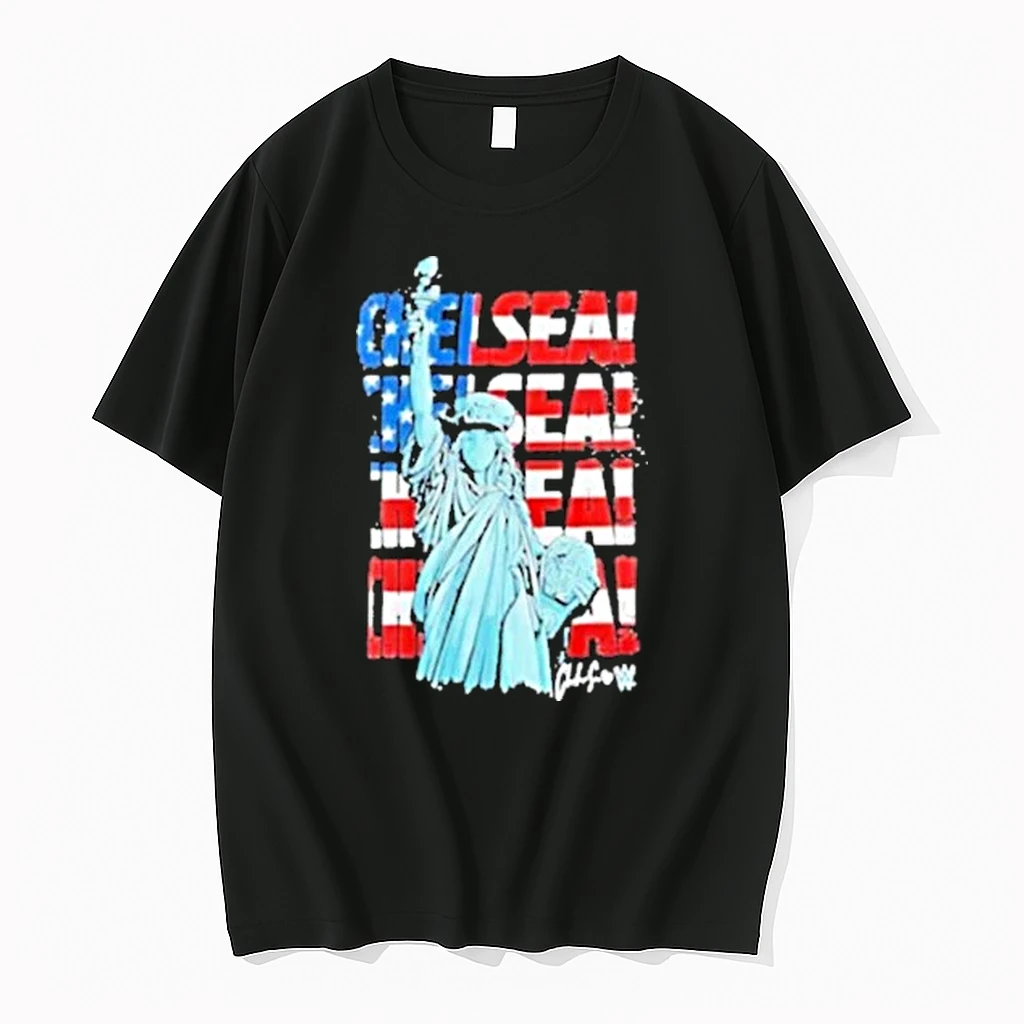 Chelsea Green Statue America Flag Tour 2025 Shirts