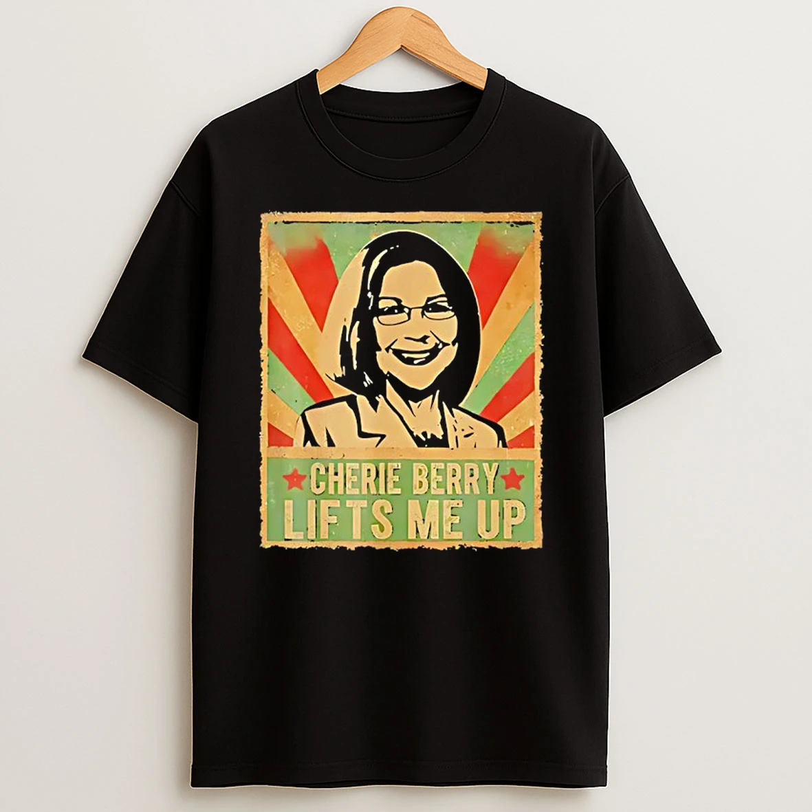 Cherie Berry Lifts Me Up Elevator Pun Portrait Retro Shirts