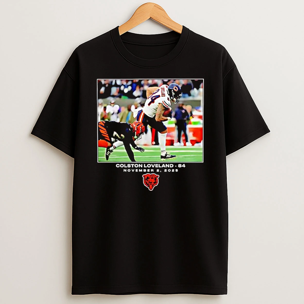 Chicago Bears Colston Loveland November 2nd 2025 Graphic Shirts