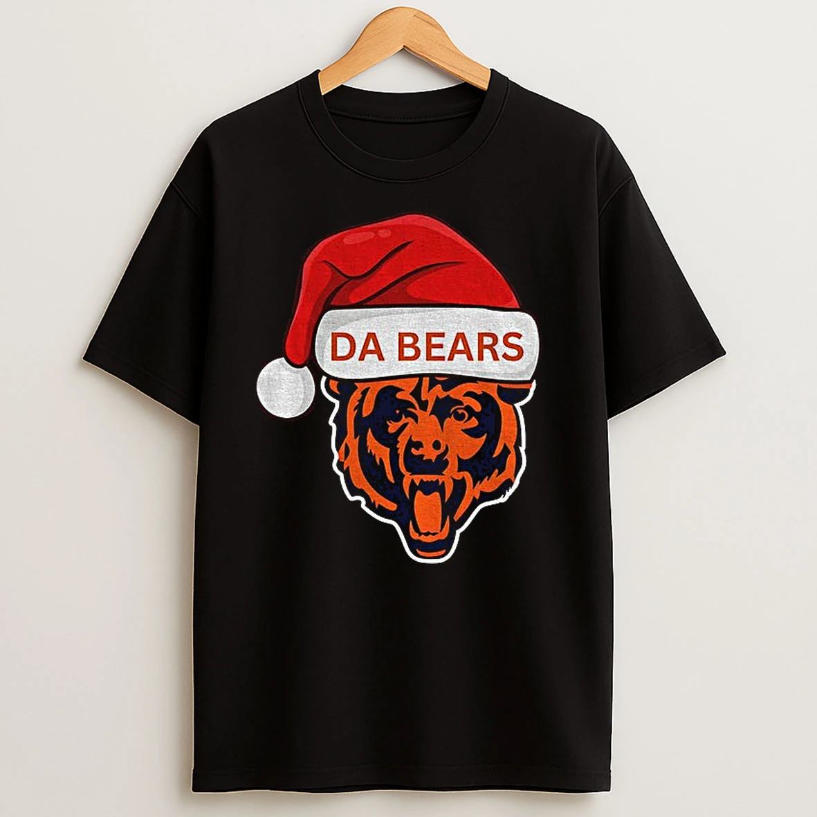 Chicago Bears Da Bears Santa Hat Football Nfl Christmas T Shirts