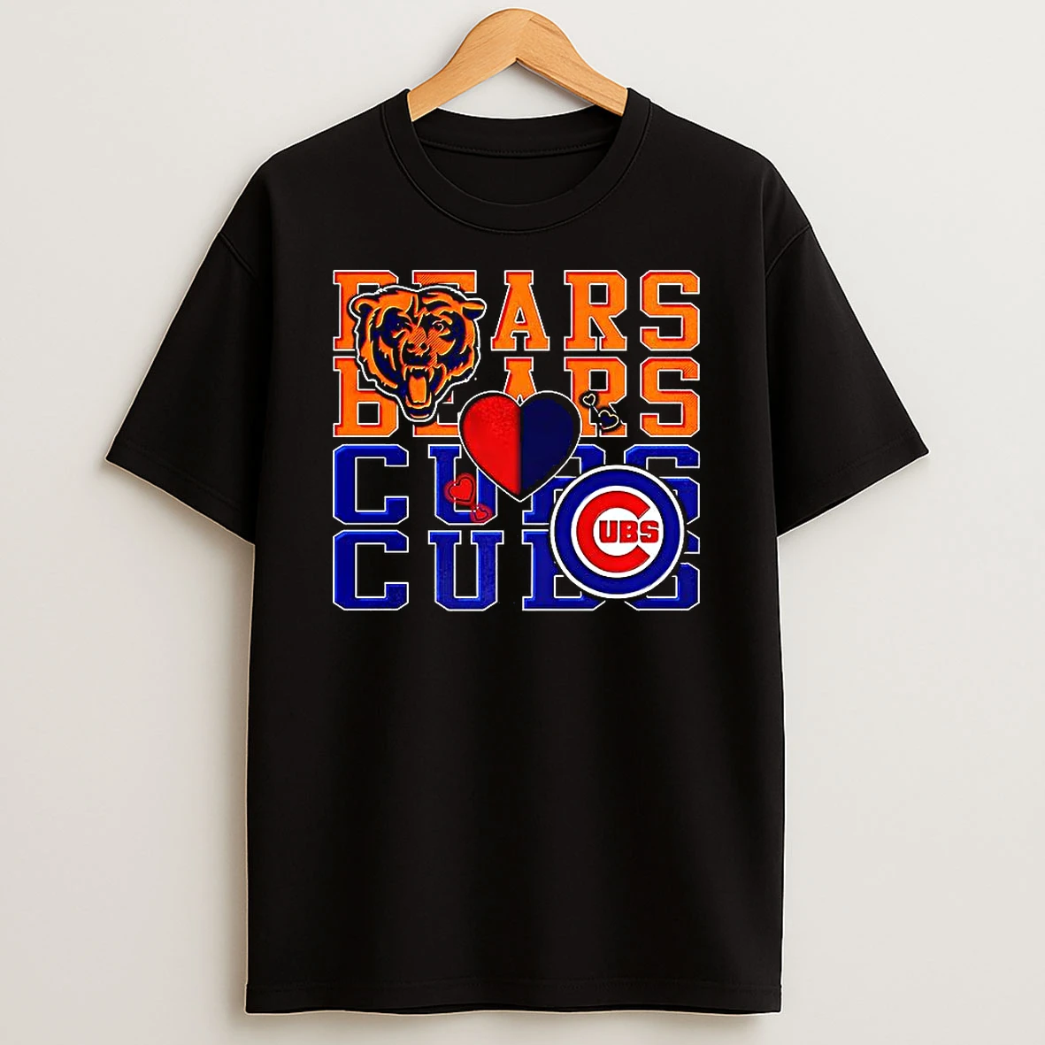 Chicago Bears Nfl And Chicago Cubs Mlb Sport Lover Shirts