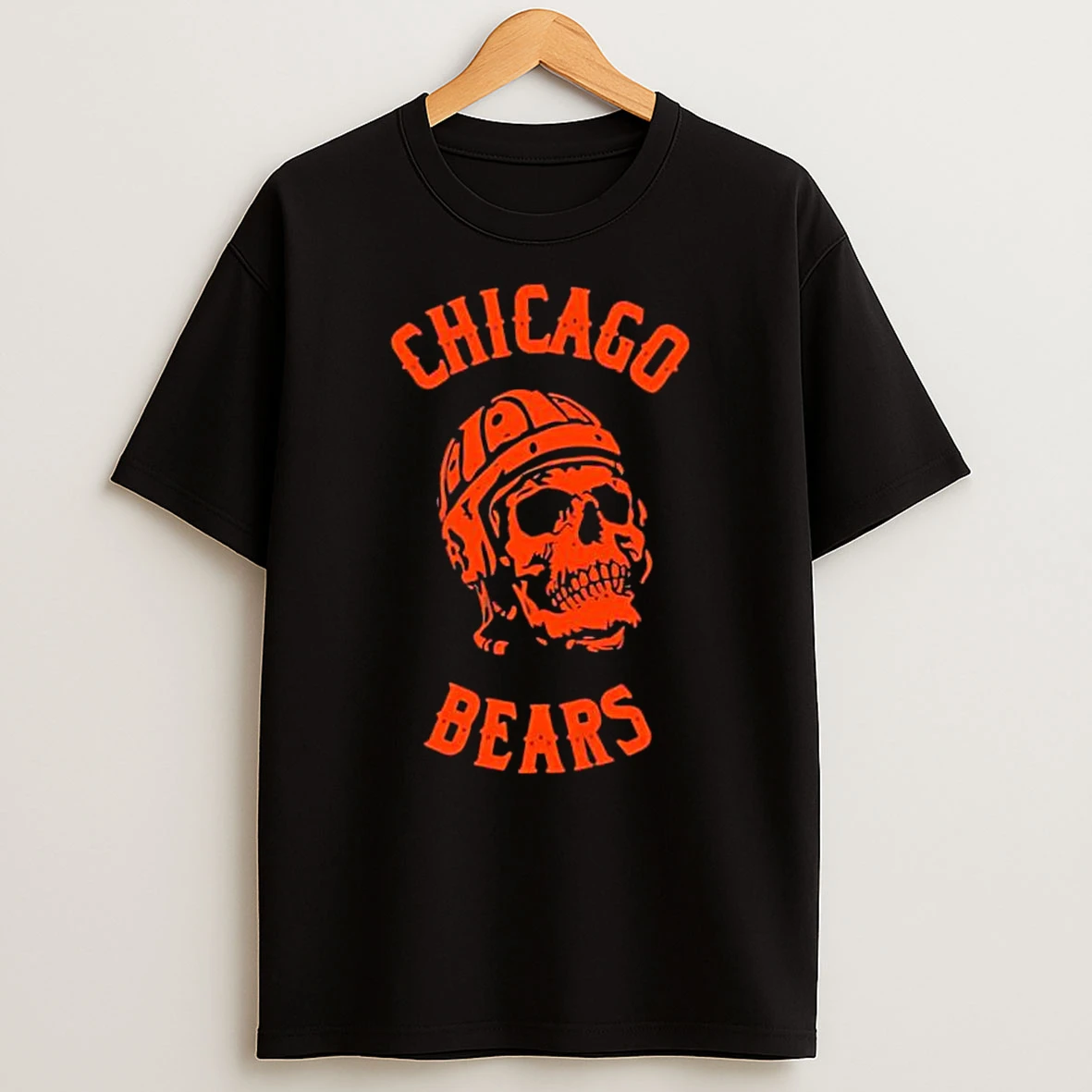 Chicago Bears Skull Black Shirts