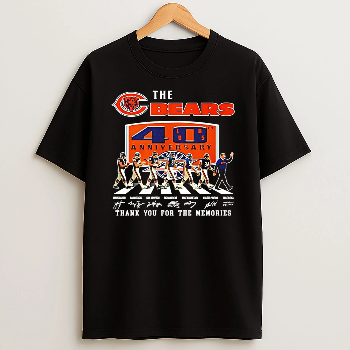 Chicago Bears The Bears 40th Anniversary Thank You For The Memories Shirts
