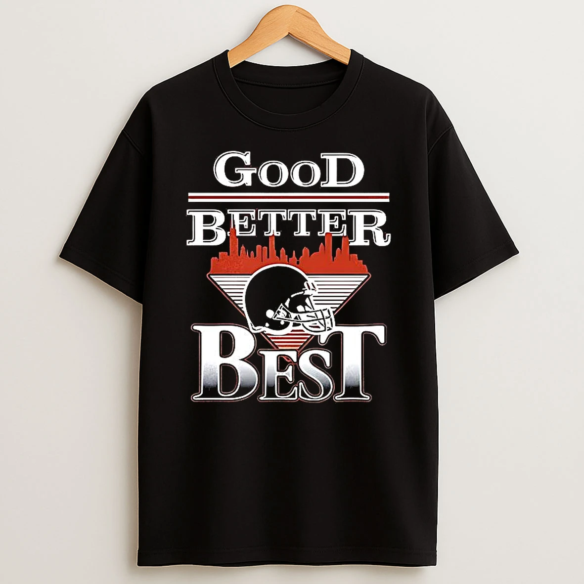 Chicago Bears Football Good Better Best Helmet City Skyline Shirts