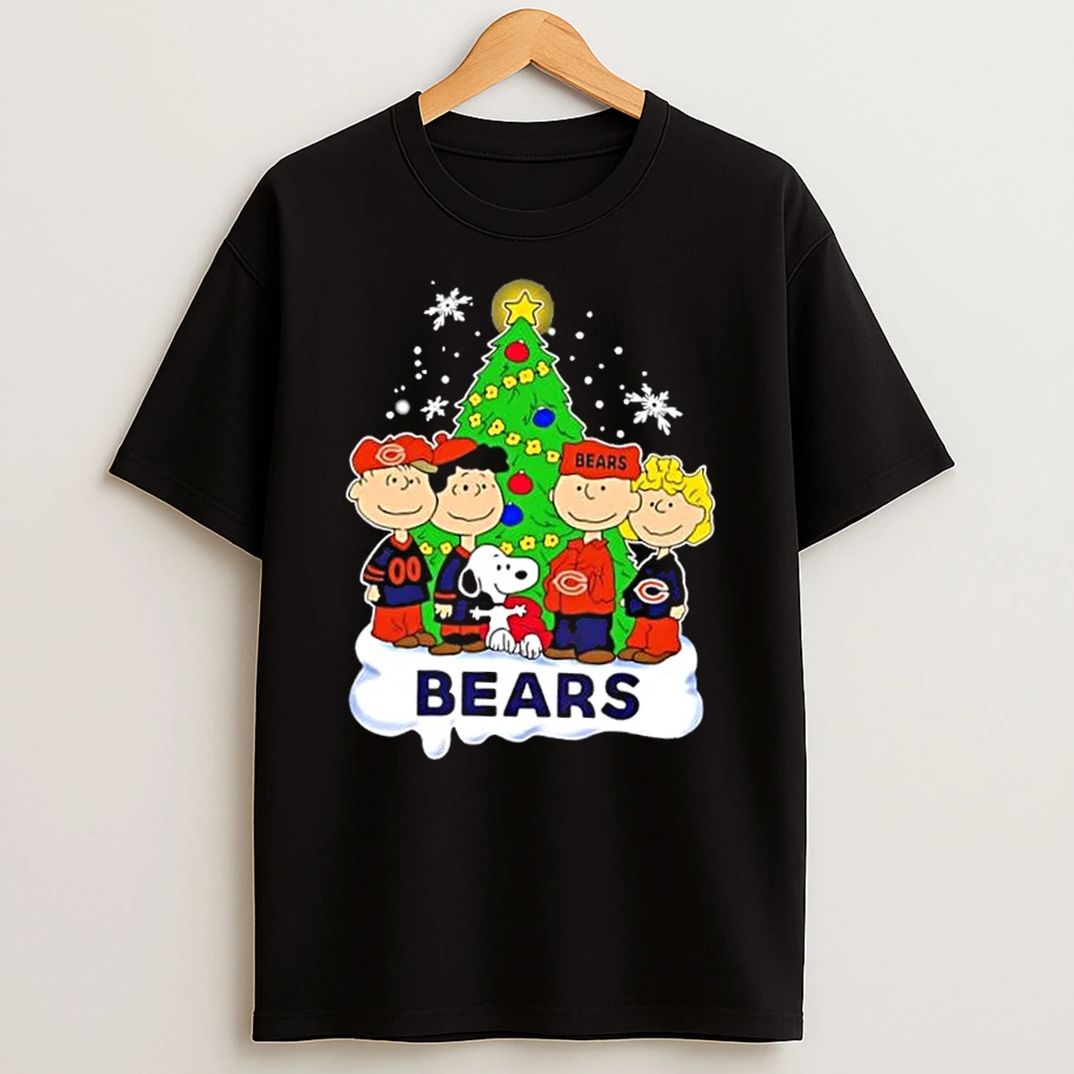 Chicago Bears X Peanuts Snoopy And Friends Christmas Tree Shirts