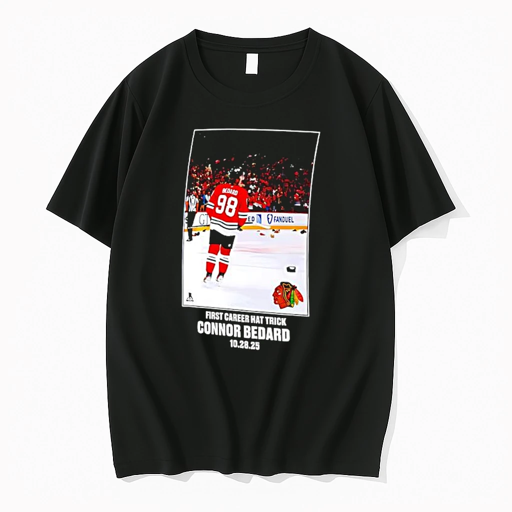 Chicago Blackhawks Connor Bedard First Career Hat Trick Legacy Milestone Shirts