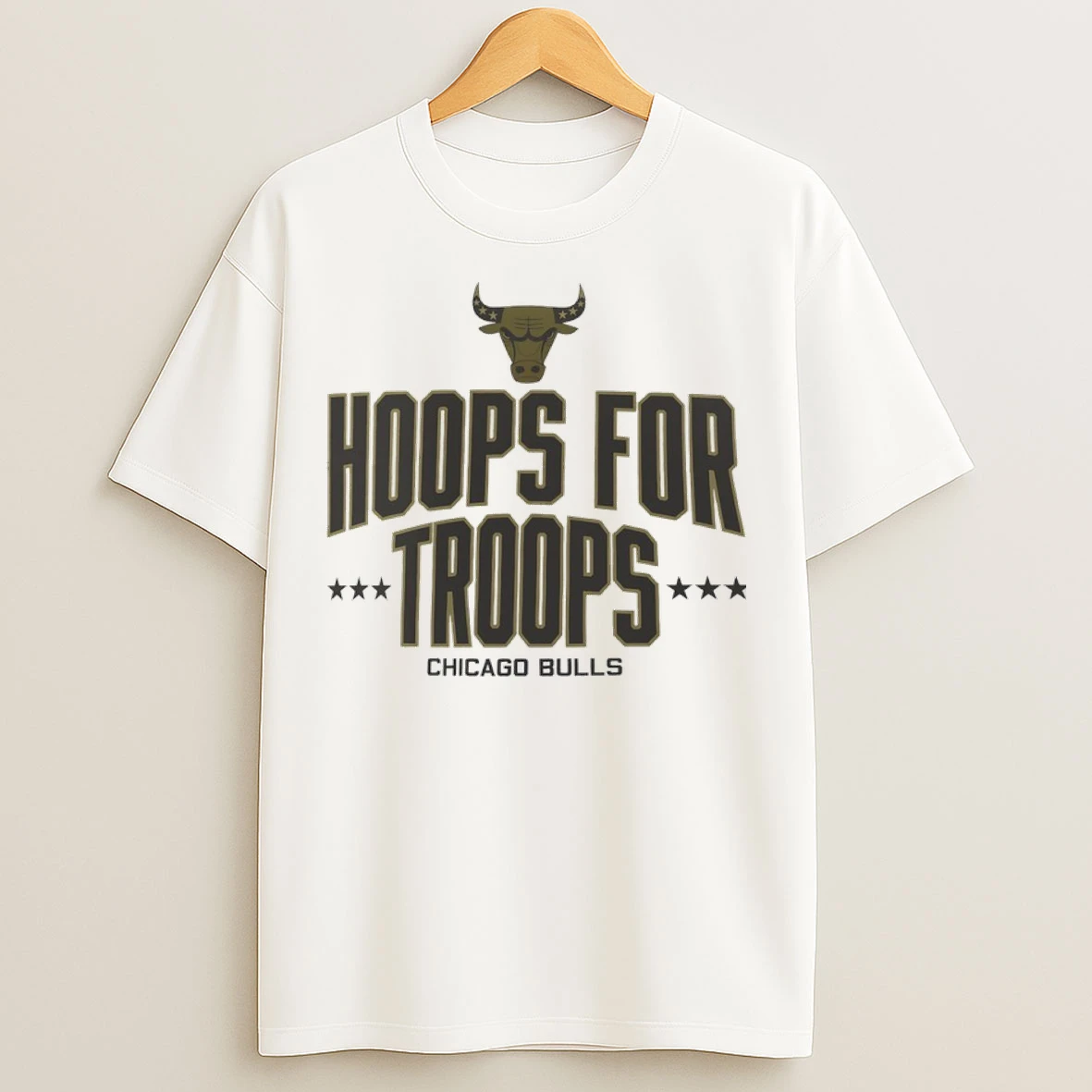Chicago Bulls Hoops For Troops T Shirts