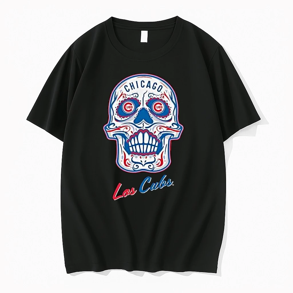 Chicago Cubs Mitchell Ness Sugar Skull Boxy Shirts