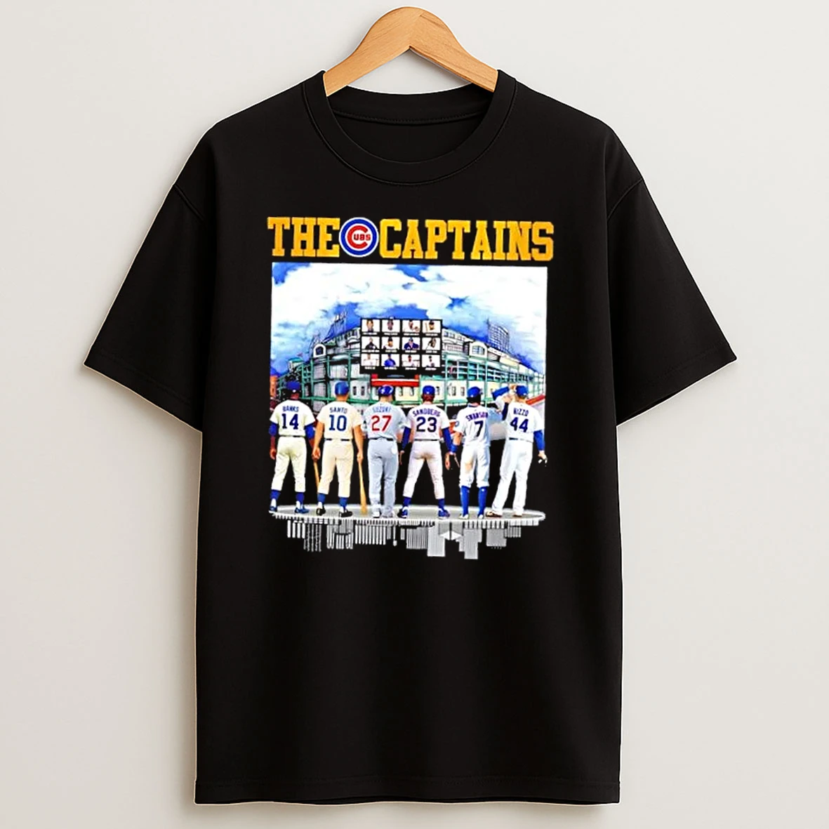 Chicago Cubs Stadium The Captains Legends All Time Skyline Shirts