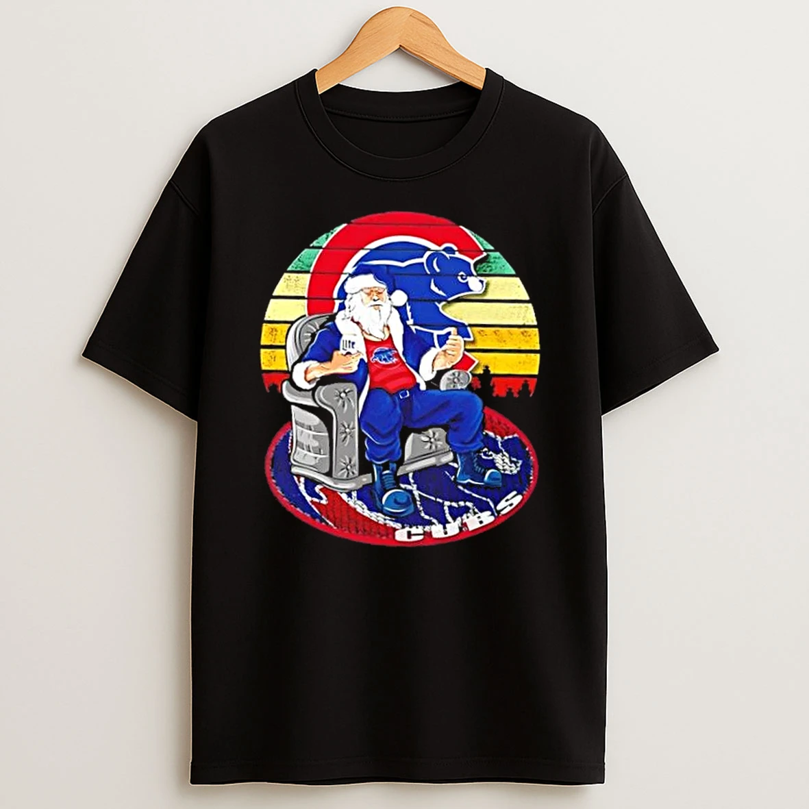 Chicago Cubs X Santa Claus Christmas Vintage Shirts