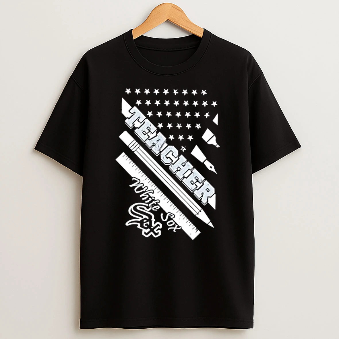 Chicago White Sox Baseball X Teacher American Flag Shirts